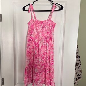 Lilly Pulitzer Pink Patterned Kids Dress